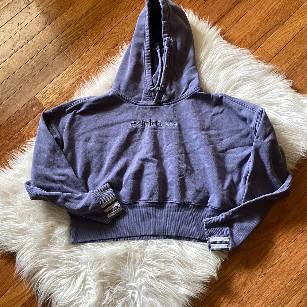Organic Adidas cropped hoodie